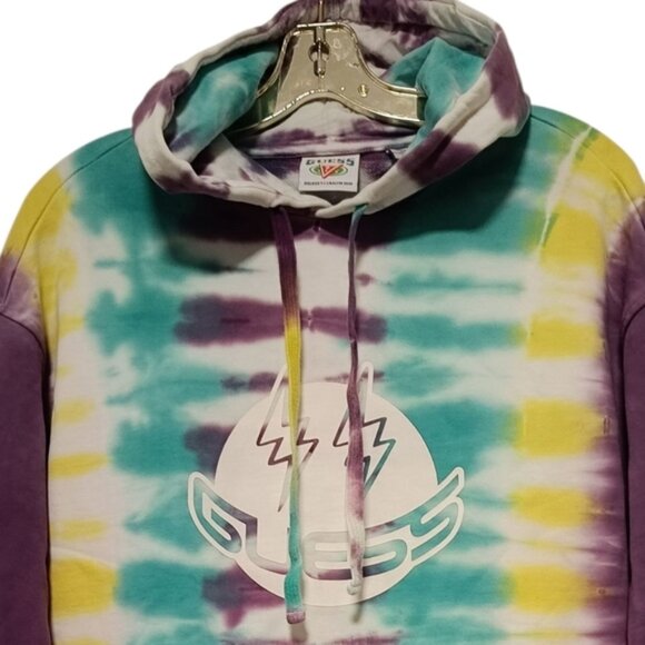 Guess & J.Balvin Collaboration For " Colores" Album Tie-Dye Hoodie Unisex - Picture 3 of 10